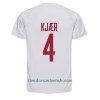 Camiseta de fútbol Dinamarca Simon Kjaer 4 Segunda Equipación Mundial 2022 - Hombre